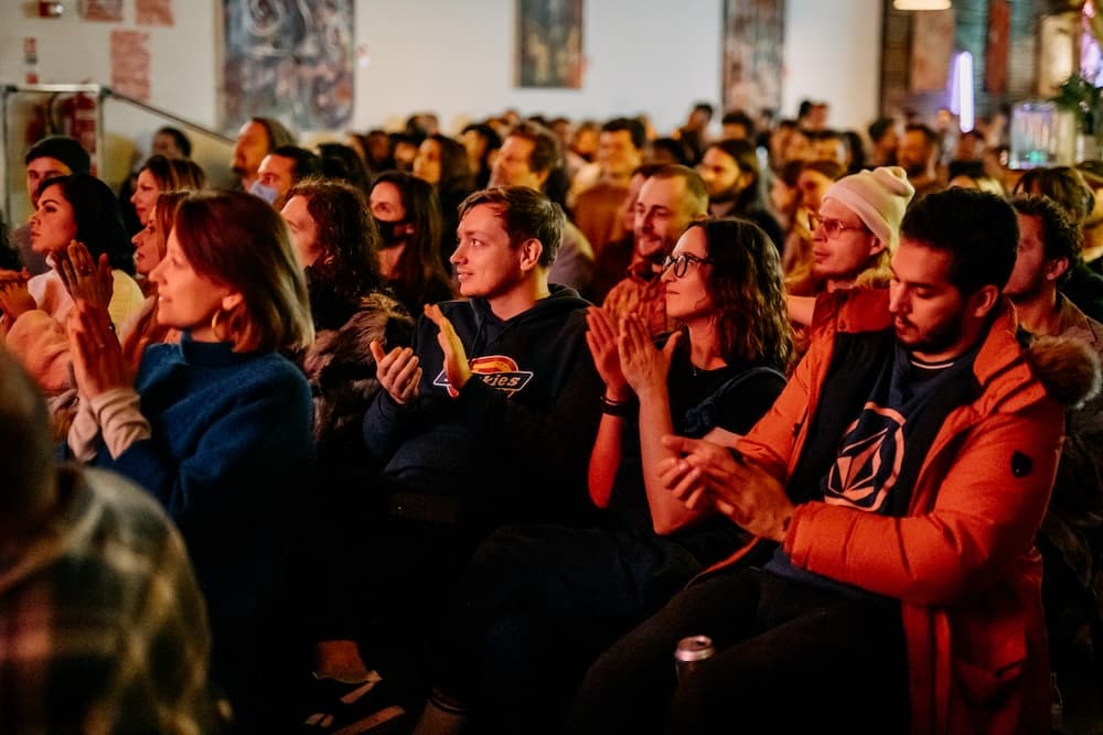 A Seed Talks audience enjoying a live event